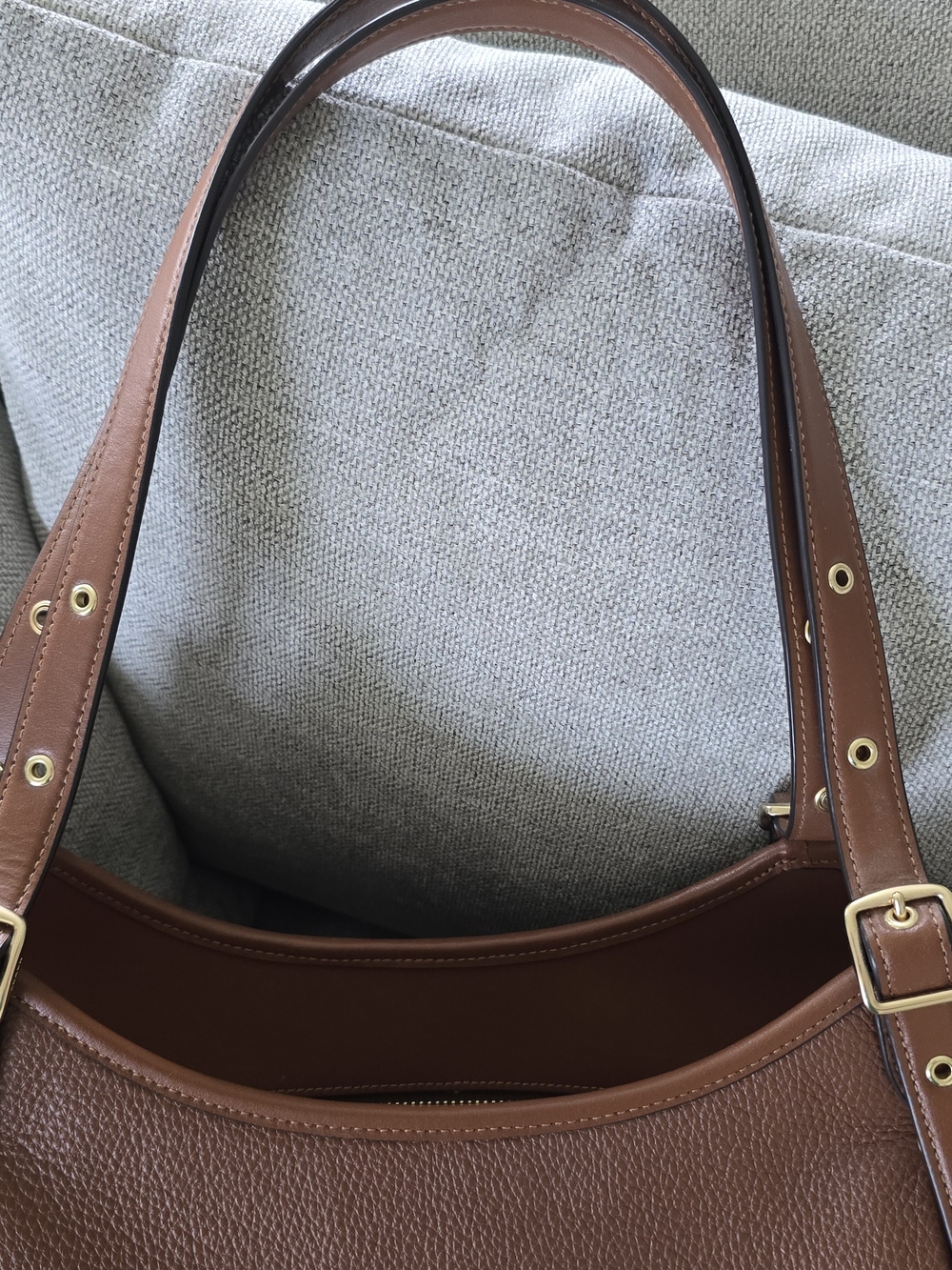 Coach Brown Leather & Suede Adjustable-strap Shoulder Bag - Picture 5 of 8